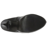 Noir Similicuir 13,5 cm CHLOE-02 grande taille escarpins femmes