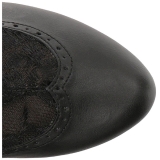 Noir Similicuir 13,5 cm CHLOE-115 grande taille bottines femmes