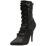 Noir Similicuir 13 cm SEDUCE-1020 Bottines Femmes pour Hommes