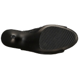 Noir Similicuir 15 cm DELIGHT-3019 Cuissardes Bottes Plateforme