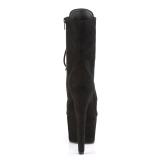 Noir Similicuir 18 cm ADORE-1020FS bottines femmes à lacets