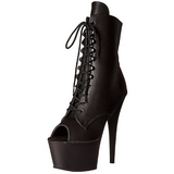 Noir Similicuir 18 cm ADORE-1021 bottines plateforme pour femmes