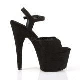 Noir Similicuir 18 cm ADORE-709FS sandales  talons aiguilles