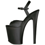 Noir Similicuir 20 cm Pleaser XTREME-809 Talons Aiguilles Plateforme