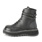 Noir Similicuir 3 cm LILITH-152 bottines demoniacult plateforme