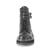 Noir Similicuir 3 cm LILITH-152 bottines demoniacult plateforme