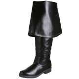 Noir Similicuir 4 cm MAVERICK-2045 Cuissardes pour Hommes