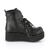 Noir Similicuir 6 cm SPRITE-70 bottines demoniacult plateforme