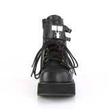 Noir Similicuir 6 cm SPRITE-70 bottines demoniacult plateforme