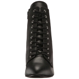 Noir Similicuir 7,5 cm DIVINE-1020 grande taille bottines femmes