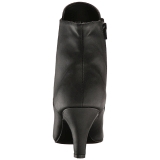 Noir Similicuir 7,5 cm DIVINE-1020 grande taille bottines femmes