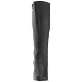 Noir Similicuir 7,5 cm DIVINE-2018 grande taille bottes femmes