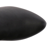 Noir Similicuir 7,5 cm DIVINE-2018 grande taille bottes femmes