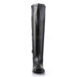 Noir Similicuir 7,5 cm GOGO-300WC bottes femme mollets et jambes larges