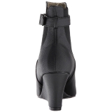 Noir Similicuir 7,5 cm KIMBERLY-102 grande taille bottines femmes