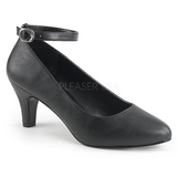 Noir Similicuir 8 cm DIVINE-431W Escarpins Talons Hauts Hommes