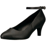 Noir Similicuir 8 cm DIVINE-431W Escarpins Talons Hauts Hommes