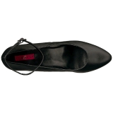 Noir Similicuir 8 cm DIVINE-431W Escarpins Talons Hauts Hommes