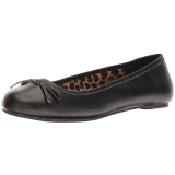 Noir Similicuir ANNA-01 grande taille chaussures ballerines