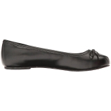 Noir Similicuir ANNA-01 grande taille chaussures ballerines