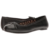 Noir Similicuir ANNA-01 grande taille chaussures ballerines