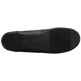 Noir Similicuir ANNA-02 grande taille chaussures ballerines