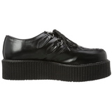 Noir Similicuir V-CREEPER-502 Chaussures Creepers Hommes Plateforme