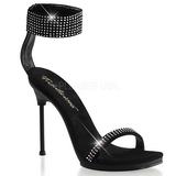 Noir Strass 12 cm CHIC-40 Chaussures Stilettos Hauts Talons
