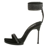 Noir Strass 12 cm CHIC-40 Chaussures Stilettos Hauts Talons