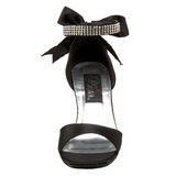 Noir Strass 8,5 cm ROMANCE-372 Sandales Femme a Talon