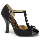 Noir Suede 10 cm SMITTEN-10 Rockabilly escarpins  talons hauts