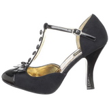 Noir Suede 10 cm SMITTEN-10 Rockabilly escarpins  talons hauts