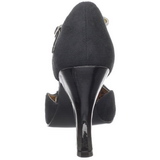 Noir Suede 10 cm SMITTEN-10 Rockabilly escarpins  talons hauts