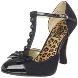 Noir Suede 10 cm SMITTEN-10 Rockabilly escarpins  talons hauts