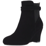 Noir Suede 7,5 cm KIMBERLY-102 grande taille bottines femmes