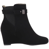 Noir Suede 7,5 cm KIMBERLY-102 grande taille bottines femmes