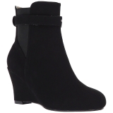 Noir Suede 7,5 cm KIMBERLY-102 grande taille bottines femmes