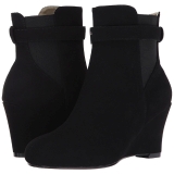 Noir Suede 7,5 cm KIMBERLY-102 grande taille bottines femmes