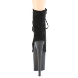 Noir Sudine 20 cm FLAMINGO-1020FST bottines de striptease