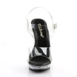 Noir Transparent 13 cm LIP-108 Plateforme Chaussures Talon Haut