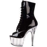 Noir Transparent 18 cm ADORE-1021 bottines plateforme pour femmes