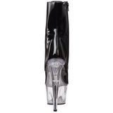 Noir Transparent 18 cm ADORE-1021 bottines plateforme pour femmes