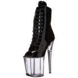 Noir Transparent 20 cm FLAMINGO-1021 bottines plateforme pour femmes