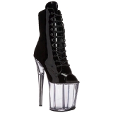 Noir Transparent 20 cm FLAMINGO-1021 bottines plateforme pour femmes