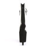 Noir Transparent 20 cm FLAMINGO-800-34FS bottines de pole dance