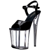 Noir Transparent 20 cm Pleaser FLAMINGO-809 Talons Hauts Plateforme