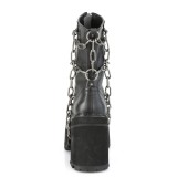 Noir Vegan 12 cm ASSAULT-66 bottines  talons pais plateforme lolita