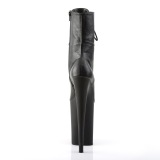 Noir Vegan 23 cm INFINITY-1020 talons trs hauts - bottines plateforme extrme