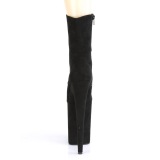 Noir Vegan 23 cm INFINITY-1020FS talons trs hauts - bottines plateforme extrme