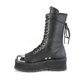 Noir Vegan 7 cm GRAVEDIGGER-14 bottes demoniacult - bottes plateforme unisex